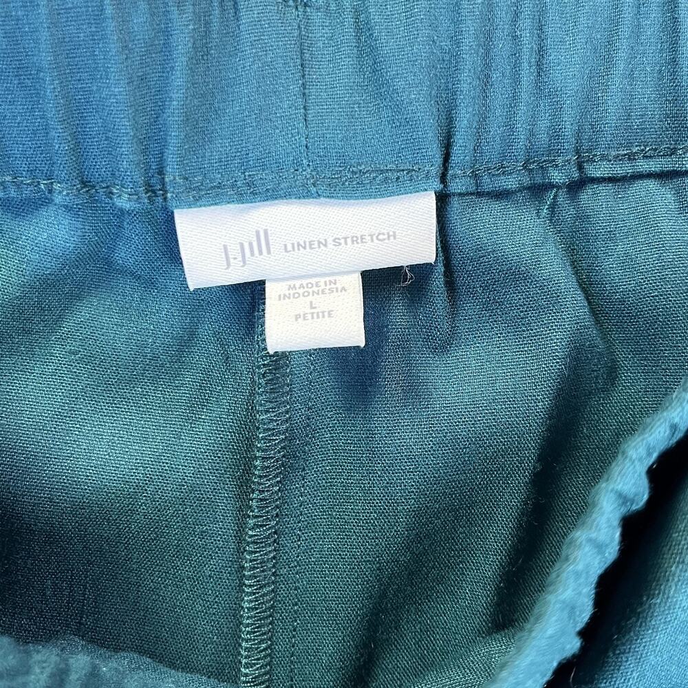 J. Jill Teal Wide Leg Pants with Belt - Picture 4 of 9